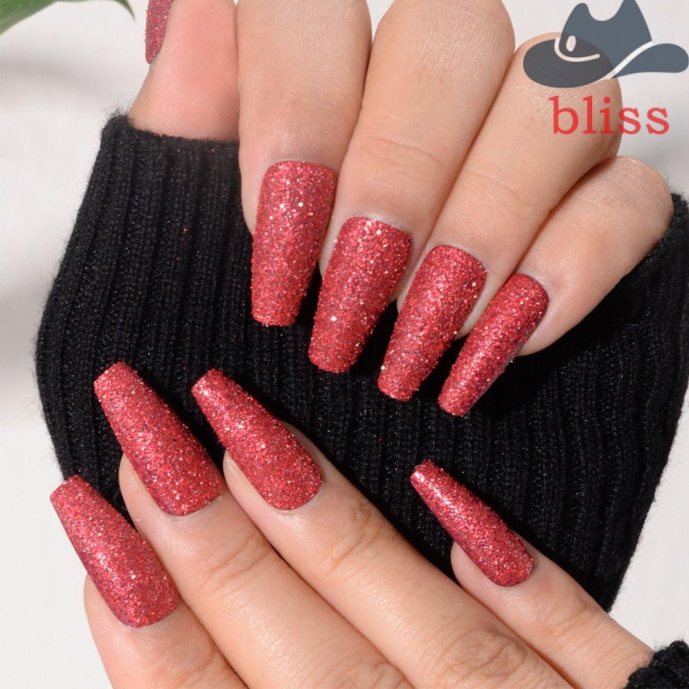 Bộ Móng Tay Giả Dài Siêu Mỏng Che Phủ Toàn Diện Có Thể Tháo Rời Cho Nữ