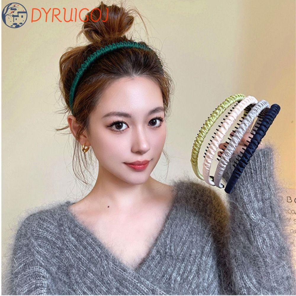 Băng Đô Cài Tóc Thắt Bím Dễ Thương Không Trơn Rửa Mặt Trang Điểm Cổ Điển Cho Nữ DYRUIDOJ