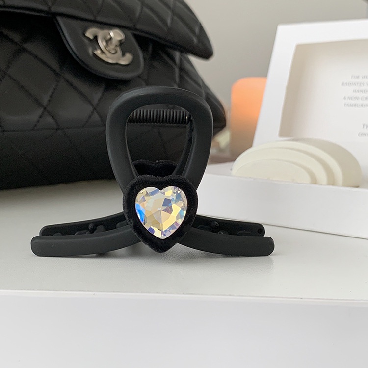 Kẹp Tóc Hình Cá Mập Đính Đá Màu Đen Thời Trang Mùa Hè 2023