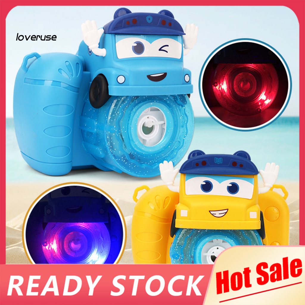 / Lo / Easy Đồ Chơi Máy Thổi Bong Bóng Xà Phòng Điện Tử Hình Máy Ảnh Hoạt Hình Dễ Thương