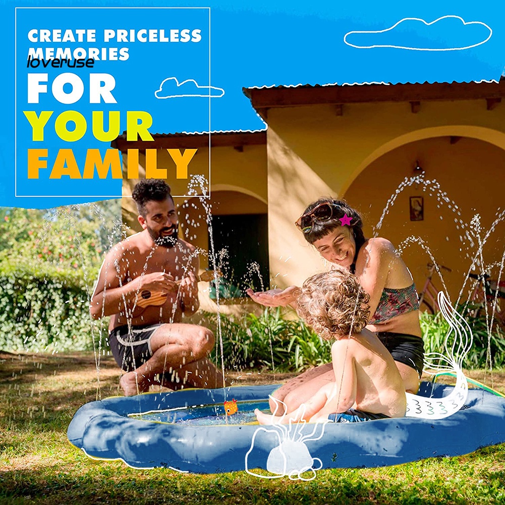 Thảm Phun Nước Bơm Hơi Họa Tiết Động Vật / Chữ Cái Kích Thước 170cm Cho Trẻ Em