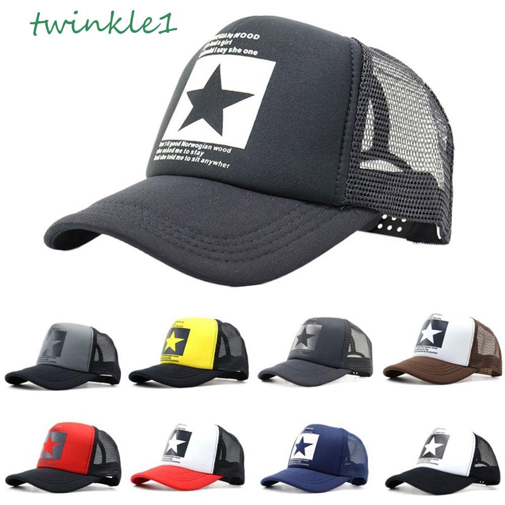 Mũ Lưỡi Trai Họa Tiết Ngôi Sao Năm Cánh Lấp Lánh Thời Trang Cho Nữ