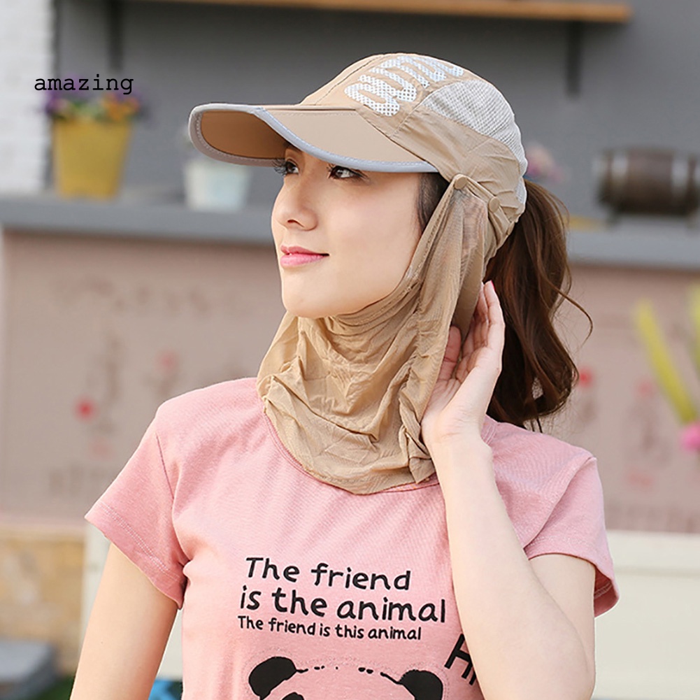 Mũ Lưỡi Trai Chống Nắng Chống Tia UV Có Thể Gấp Gọn Che Phủ Toàn Diện Thời Trang Mùa Hè