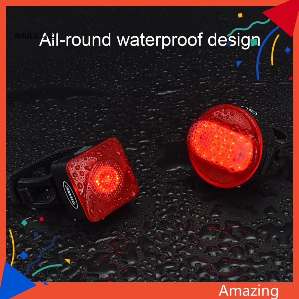 Đèn LED Đuôi Xe Đạp 6 Chế Độ Chống Nước