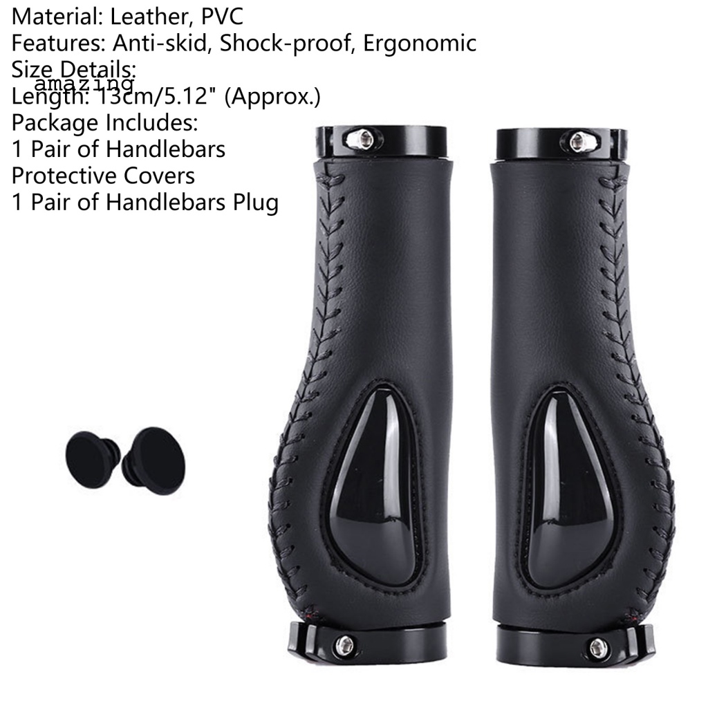 1 Cặp Vỏ Bọc Tay Lái Xe Đạp Trọng Lượng Nhẹ Chống Trượt