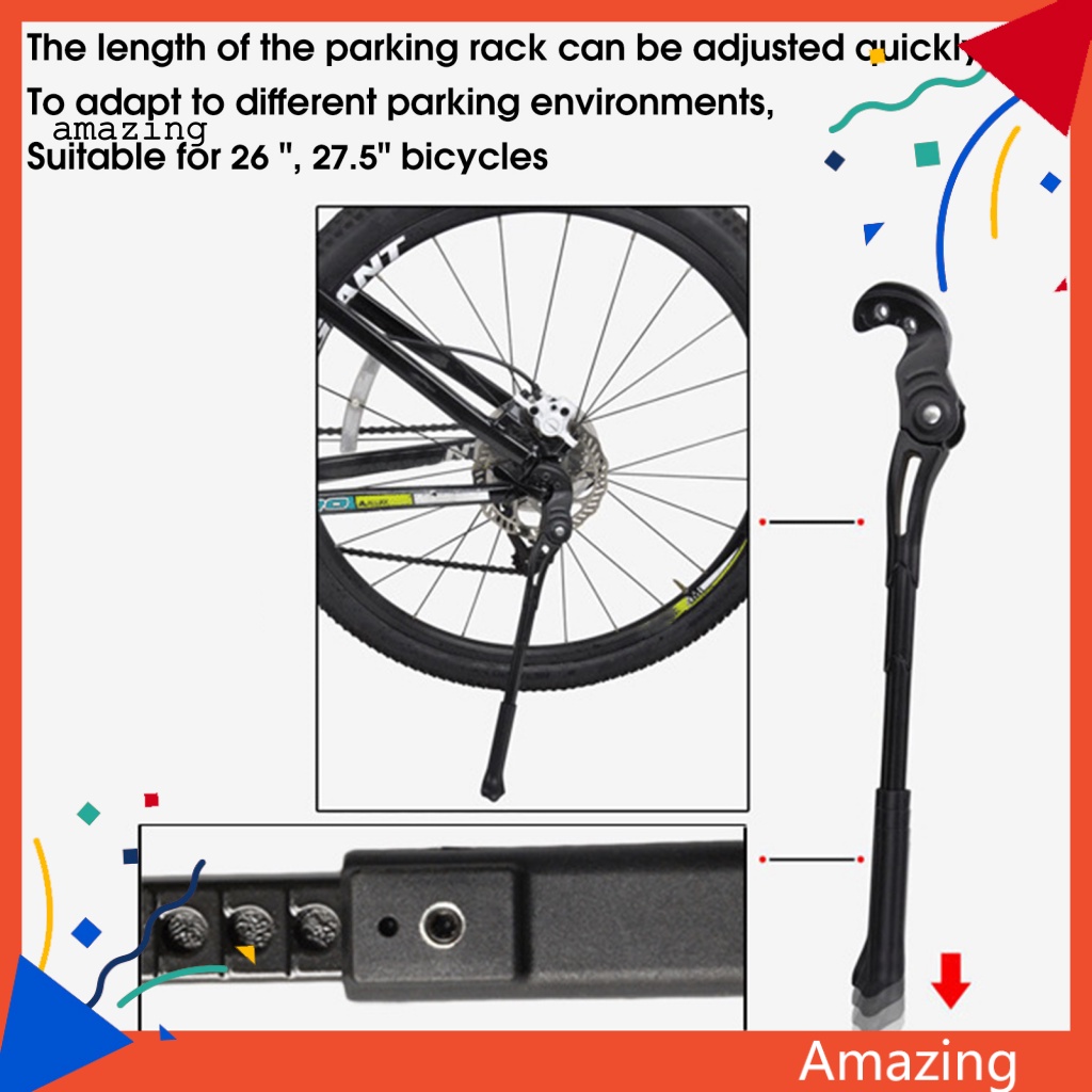 Chân Chống Đứng Bằng Hợp Kim Nhôm Có Thể Điều Chỉnh Độ Dài Cho Xe Đạp