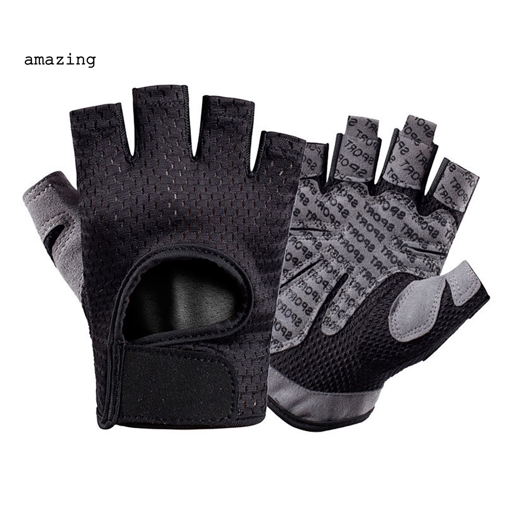 1 Đôi Găng Tay Thể Thao Nửa Ngón Chống Sốc