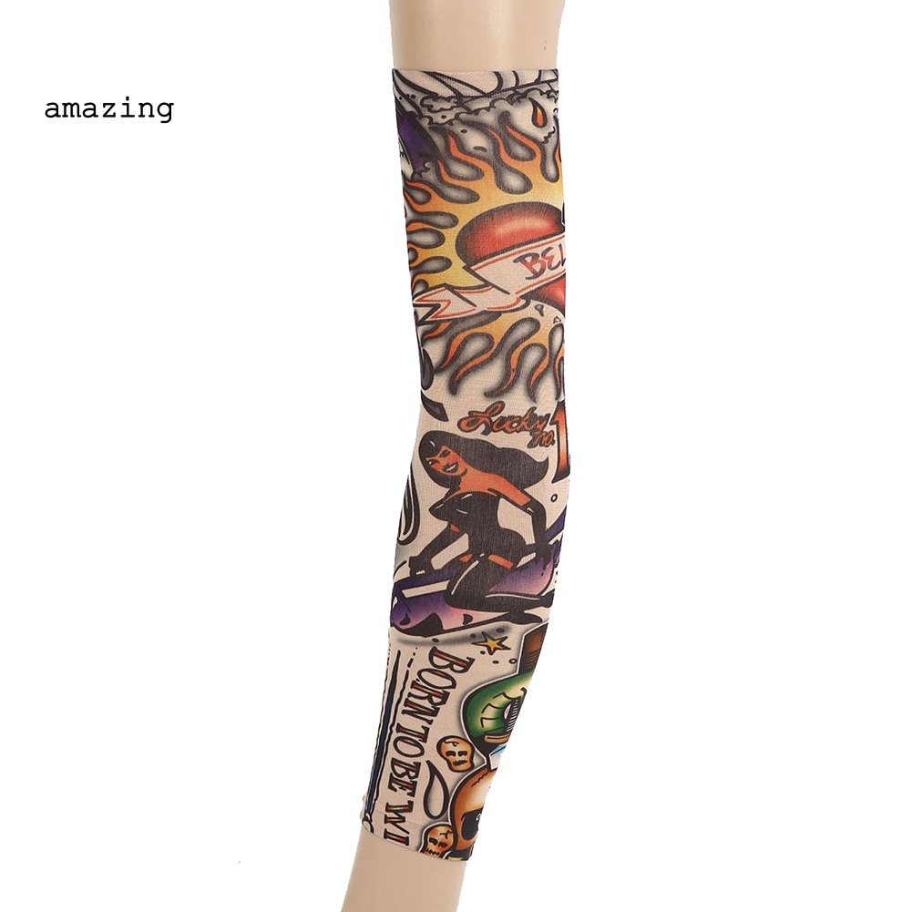 Set 6 Găng Cánh Tay Chống Tia UV Khi Lái Xe / Chơi Thể Thao Ngoài Trời