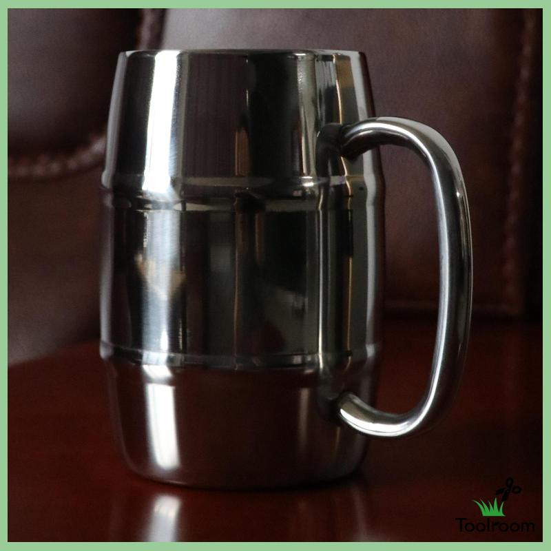 Cốc Uống Trà Cà Phê Hai Lớp Bằng Thép Không Gỉ 300ml