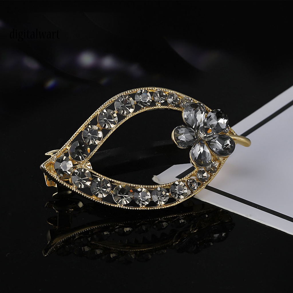 Kỹ Thuật Số| Kẹp Tóc Hợp Kim Hình Trái Tim / Bướm / Lá Đính Đá Xinh Xắn