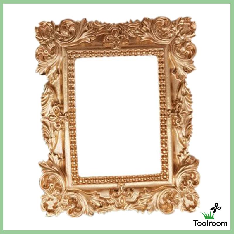 Khung Ảnh Mini Bằng Nhựa Resin Phối Ren Chạm Khắc Phong Cách Vintage
