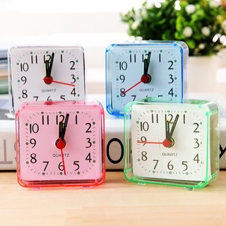 Square Crystal Alarm Clock Watch Alarm Clock Bedside Office Electronic Clock
