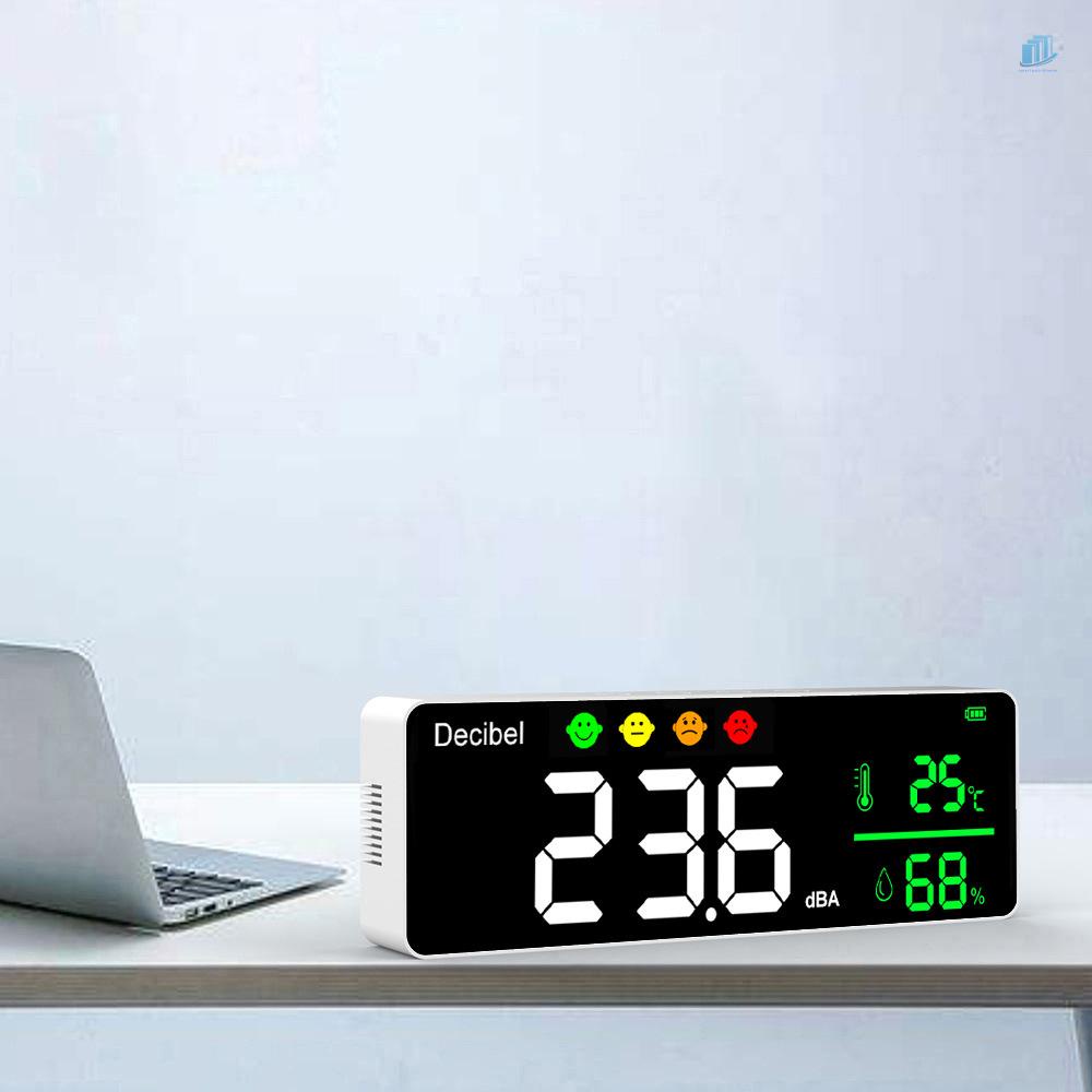 Thiết Bị Đo Nhiệt Độ / Độ Ẩm Màn Hình Lớn 3 Trong 1 Gắn Tường Tiện Dụng