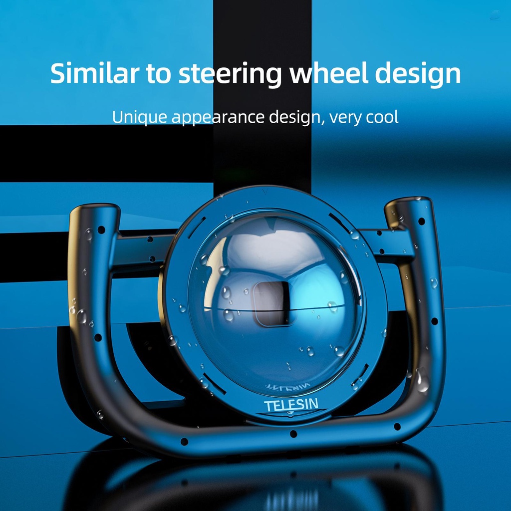 TELESIN Bộ Cổng Vòm Chống Nước Bằng Nhựa Tel Resin GP-DMP-T10 Thay Thế Cho Camera Thể Thao Dưới Nước 11 / 10 / 9 / 8 / 7 / 6 / 5 Với 30M