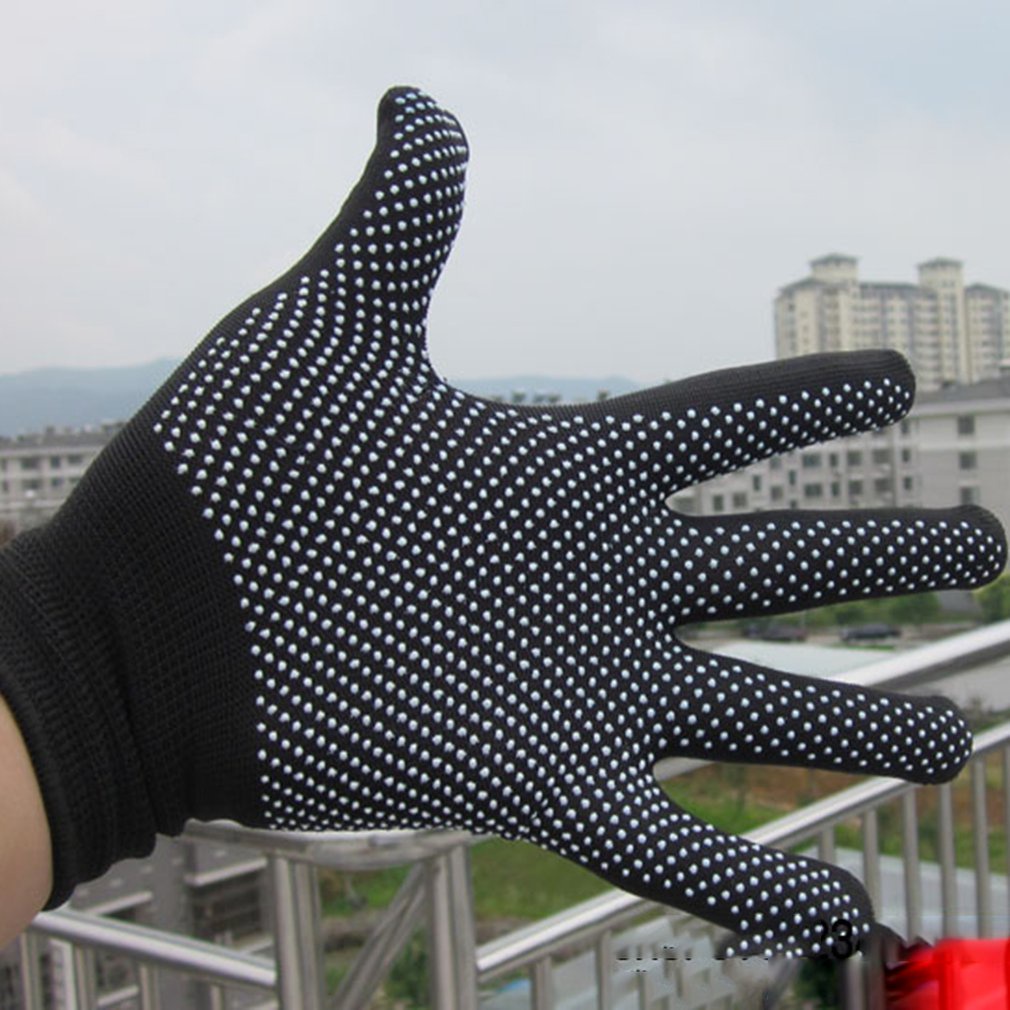Temperature Heat Resistant BBQ Gloves Cotton Silicone Non-Slip Hair Styling