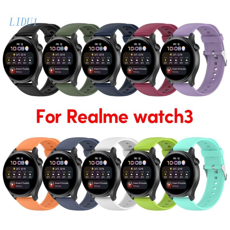 Dây Đeo Thay Thế Bằng Silicone Thoáng Khí Chống Mồ Hôi Cho Đồng Hồ LIDU1 3
