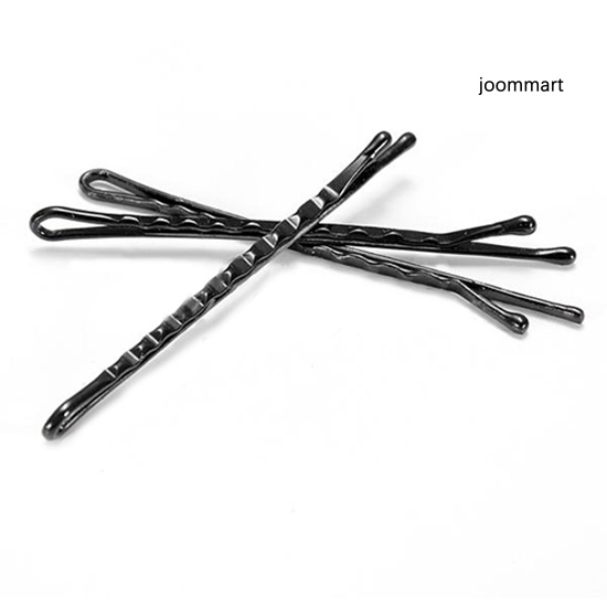 Set 60 Kẹp Tóc Kim Loại Màu Đen Gợn Sóng
