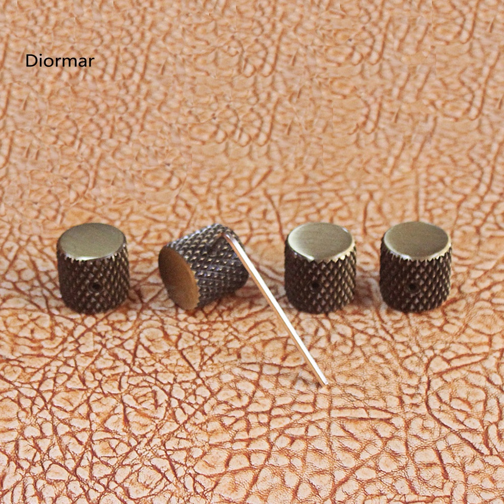 Set 4 Vỏ Bọc Núm Điều Khiển Kim Loại GD139D Cho Đàn Guitar Điện