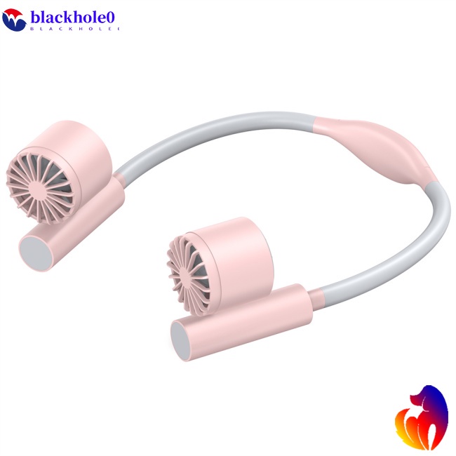 Quạt Thể Thao Đeo Cổ Không Cánh Chạy Pin 2400mah Hai Đầu Yên Tĩnh Có Thể Sạc Lại Bằng Cổng Usb