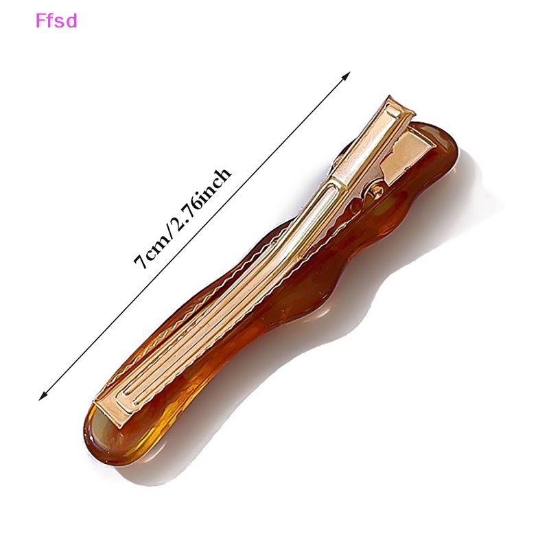 {Ffsd} Kẹp Tóc Mái Bằng Nhựa Resin Gợn Sóng Kiểu Retro Hàn Quốc Mới Cho Nữ * Bán Chạy