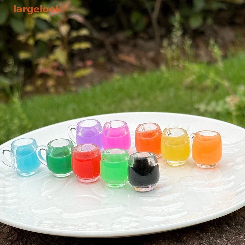 Bộ 5 Ly Rượu Mini Bằng Kính Dạ Quang Nhiều Màu Sắc Dùng Trang Trí Tiểu Cảnh