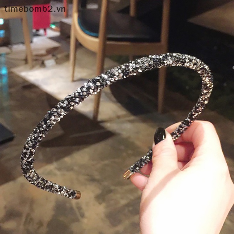 1 Băng Đô Mềm Đính Đá Thời Trang Cho Nữ
