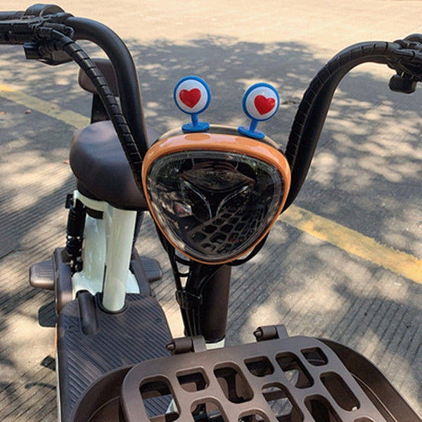 Electric Car Cute Decorations Battery Car Motorcycle Funny Big Eyes Motorcycle Accessories Car Decoration qH68