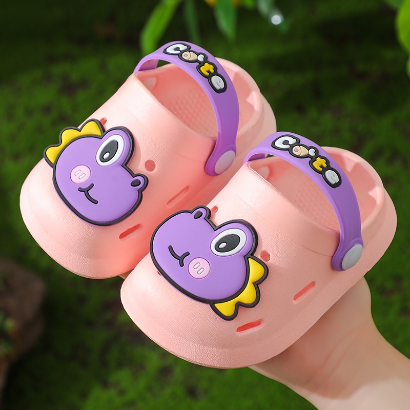 Dép Đi Trong Nhà Đế Mềm Chống Trượt Họa Tiết Hoạt Hình Dễ Thương Cho Bé