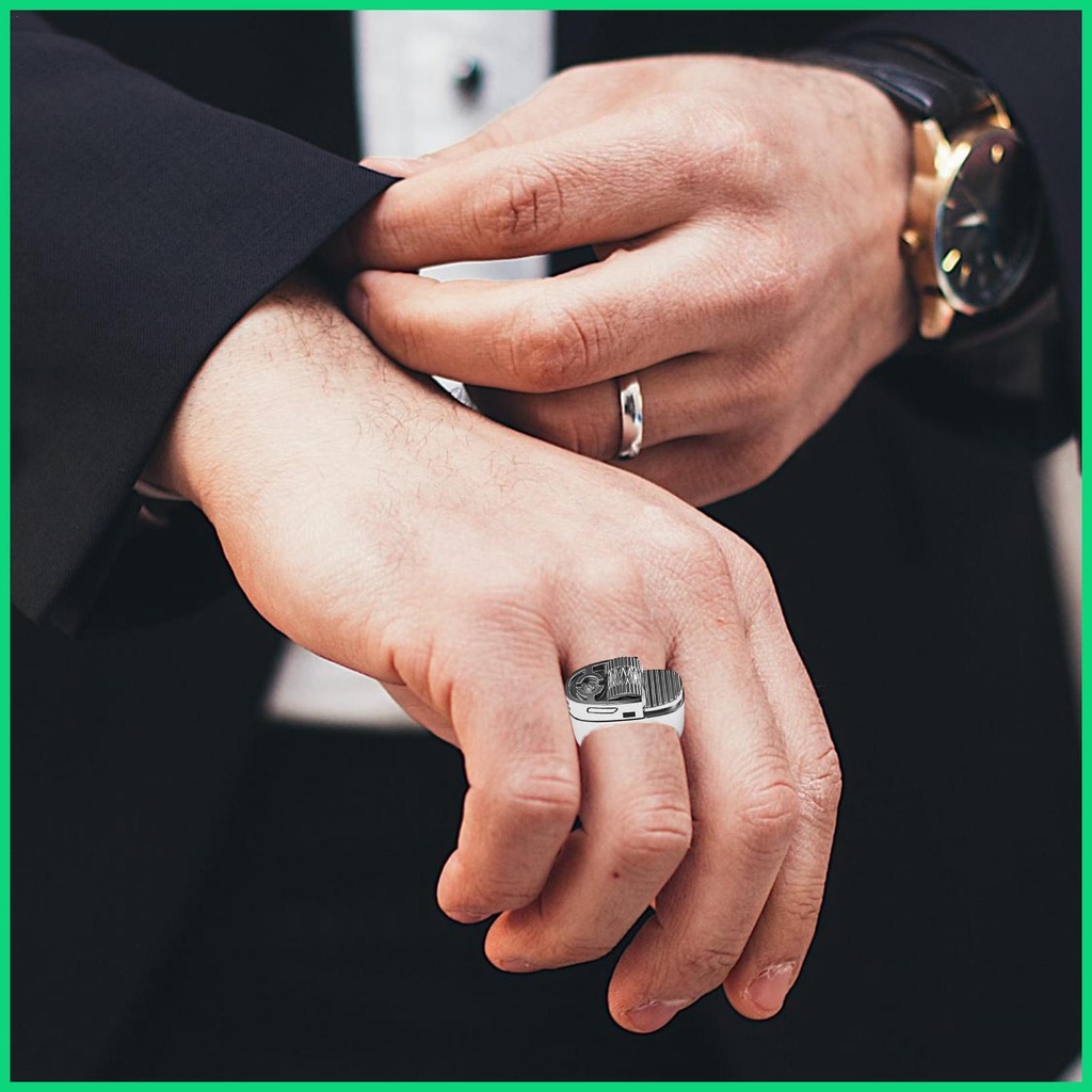 Nhẫn Nam Bằng Hợp Kim Thiết Kế Sáng Tạo Phong Cách Punk Âu Mỹ