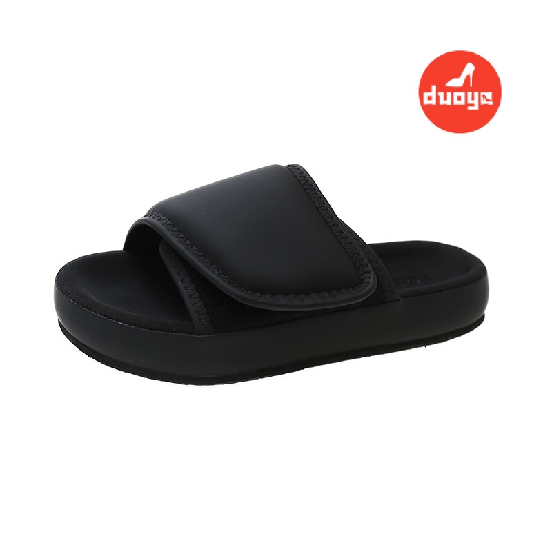 Duoya Tóc Thẳng ~ [Hàng Có Sẵn] Dép Đế Dày Chống Trượt Thời Trang Ngoài Trời Cho Nữ