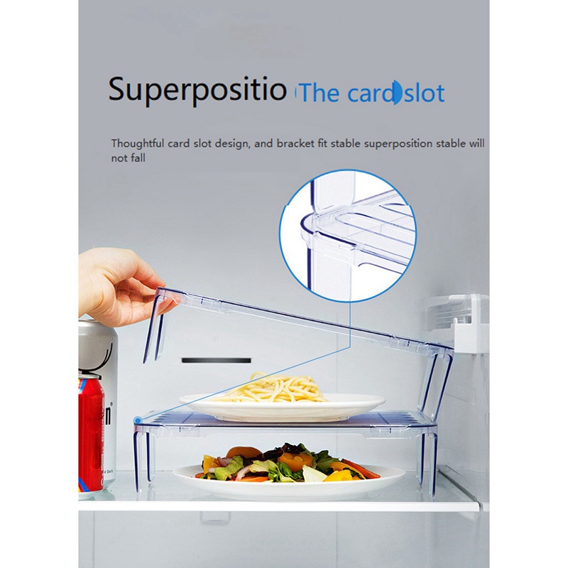 Giá Đỡ Chia Ngăn Tủ Lạnh Tiết Kiệm Không Gian Tiện Dụng