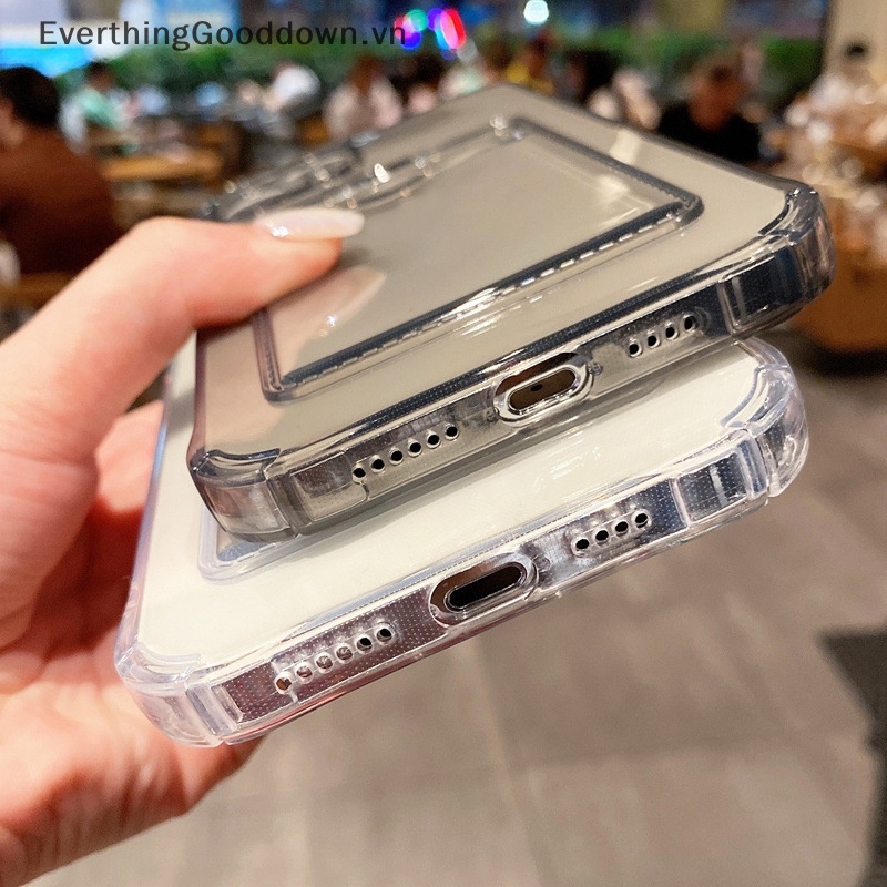 Ốp Điện Thoại Silicon Mềm Dạng Ví Đựng Thẻ Cho iphone 11 12 13 14Mini 11 Pro X XS Max XR 7 8 Plus SE