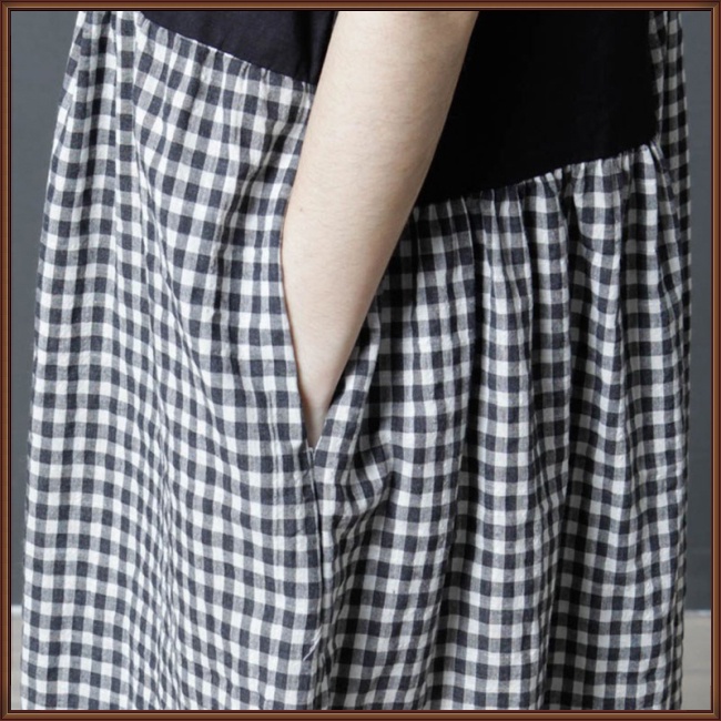 Đầm Sát Nách Cổ Tròn Dáng Rộng Cỡ Lớn Thời Trang Mùa Hè Cho Nữ