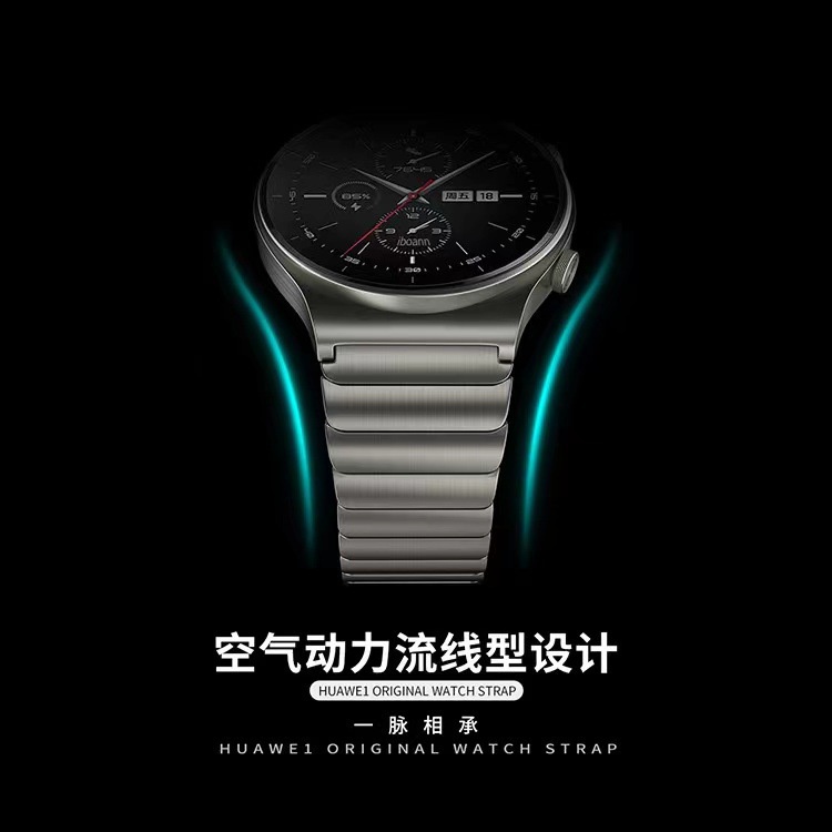 Dây Đeo Đồng Hồ Bằng Thép Titan Màu Xám 22mm Tháo Gỡ Nhanh Phù Hợp Cho Huawei watch GT2 Pro 3Pro