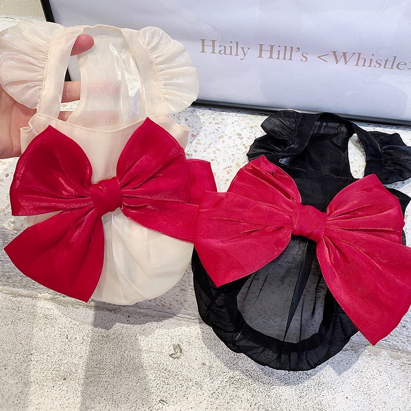 Đầm Tutu Công Chúa Hai Dây Thắt Nơ Xinh Xắn Thời Trang Mùa Hè Cho Thú Cưng