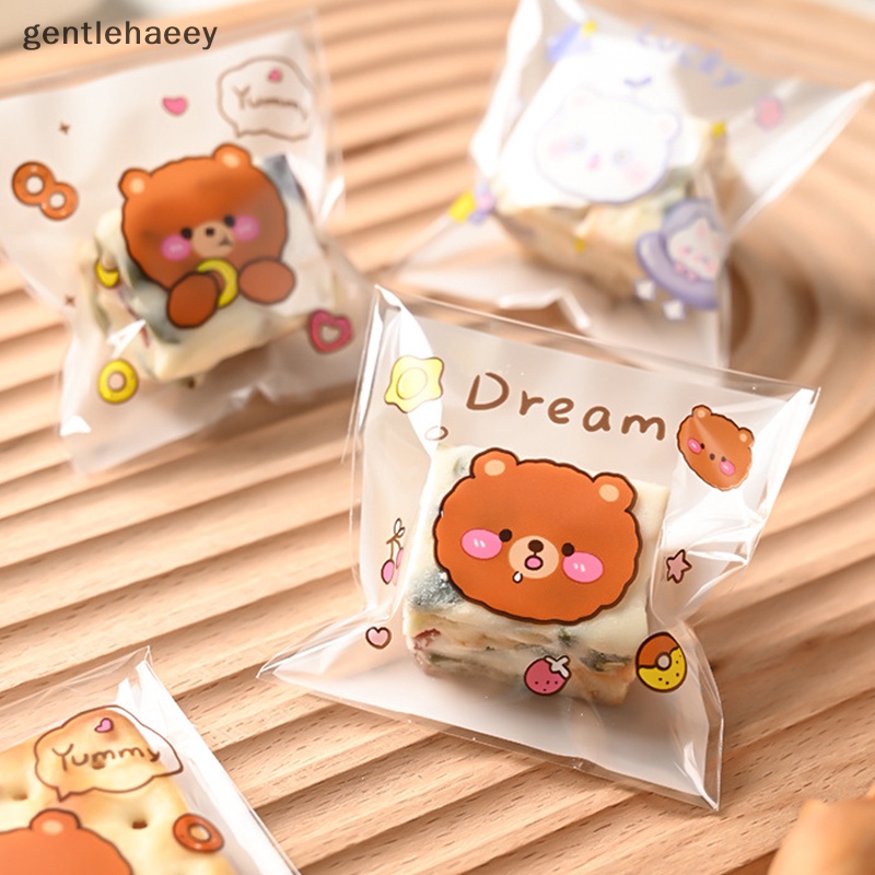 Set 100 Túi Nhựa Trong Suốt Đựng Bánh Kẹo 7 * 7CM