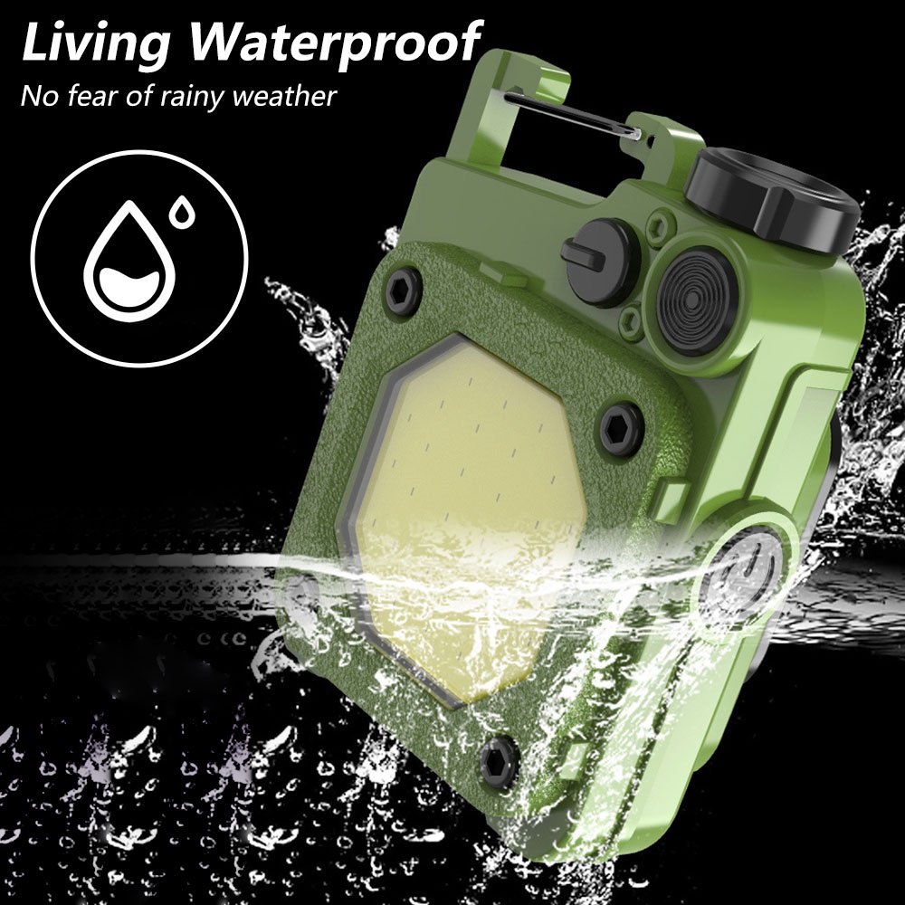 Móc Khóa Đèn Led COB Nhỏ 500 Lumens 6 Chế Độ Sáng Chống Nước Có Thể Sạc Lại