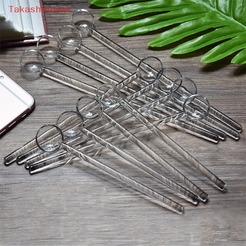 Muỗng Cà Phê Cán Dài Bằng Thủy Tinh Trong Suốt