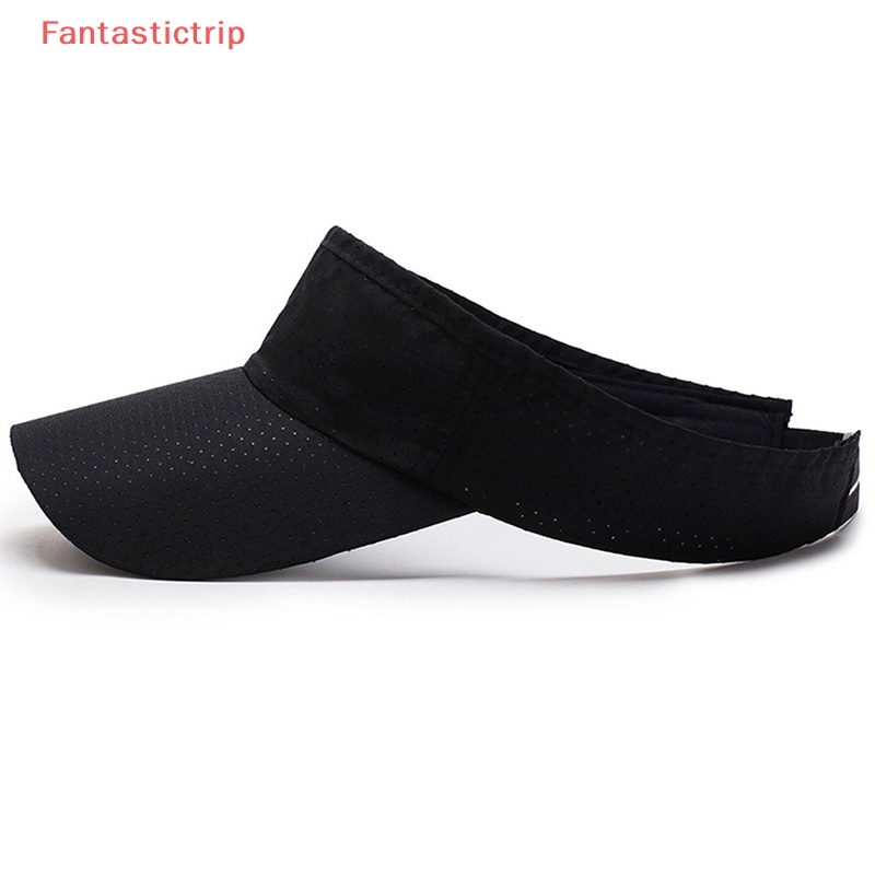 Mũ Lưỡi Trai Hở Chóp Thoáng Khí Chống Tia UV Màu Trơn Thời Trang Mùa Hè Mới Cho Nam Và Nữ