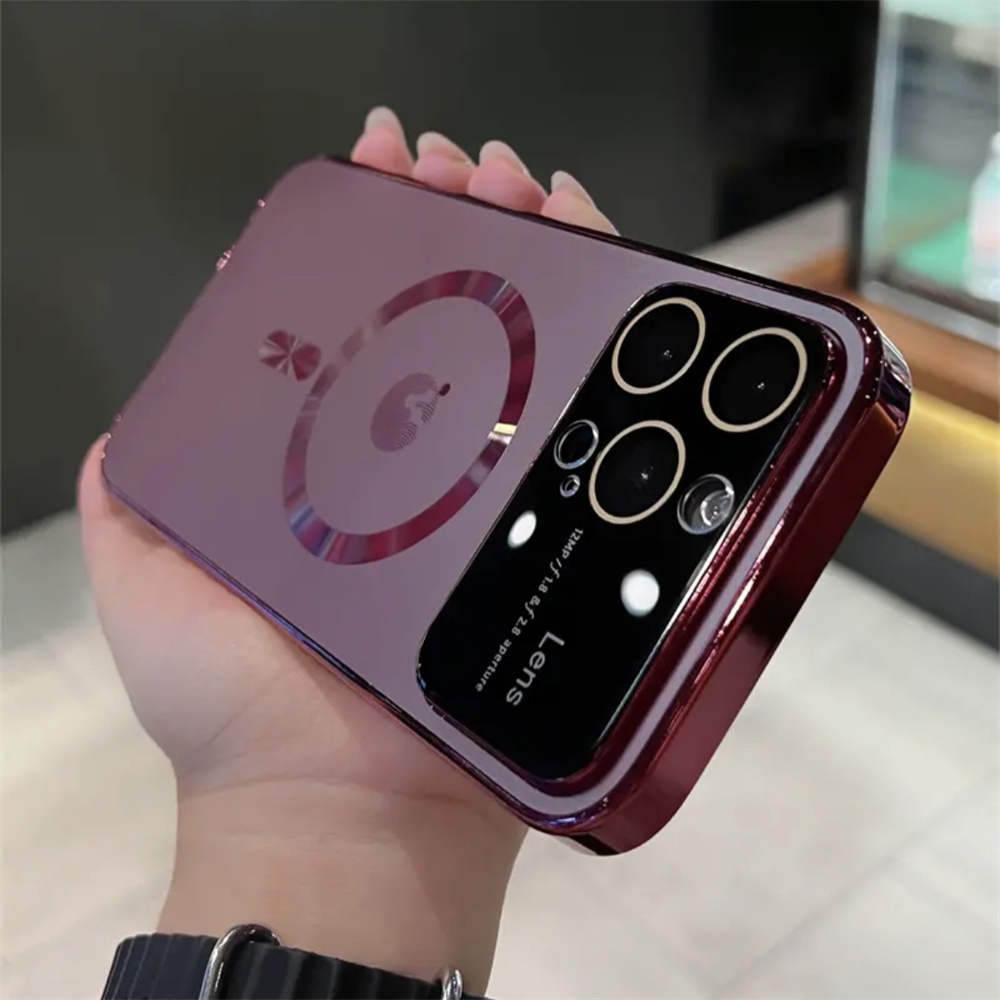 ốp điện thoại iphone 14 13 pro max vệ camera case iPhone Ốp Điện Thoại nano Từ Tính Chống Rơi Cho Iphone14 13 12 11 Pro Max 14 Chống Sốc