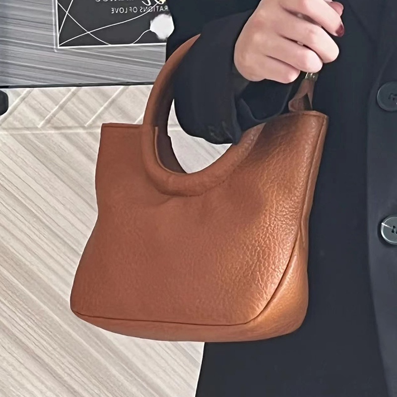 Ielgy Túi Xách Bằng Da Mềm Gấp Được Phong Cách Hàn Quốc Cho Nữ