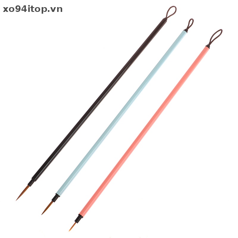 Xoitop Set 3 Cọ Vẽ Trang Trí Móng Tay Nghệ Thuật Acrylic Siêu Bền Màu Sắc Đẹp Mắt