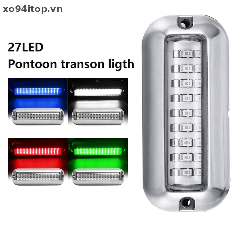 Đèn Led IP68 27 Bóng 12V Bằng Thép Không Gỉ Chống Nước Cho Tàu Thuyền