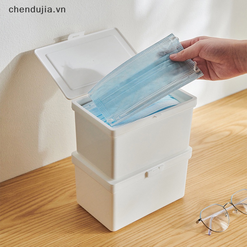 Hộp Đựng Khẩu Trang Sức Chứa Lớn Kín Chống Bụi