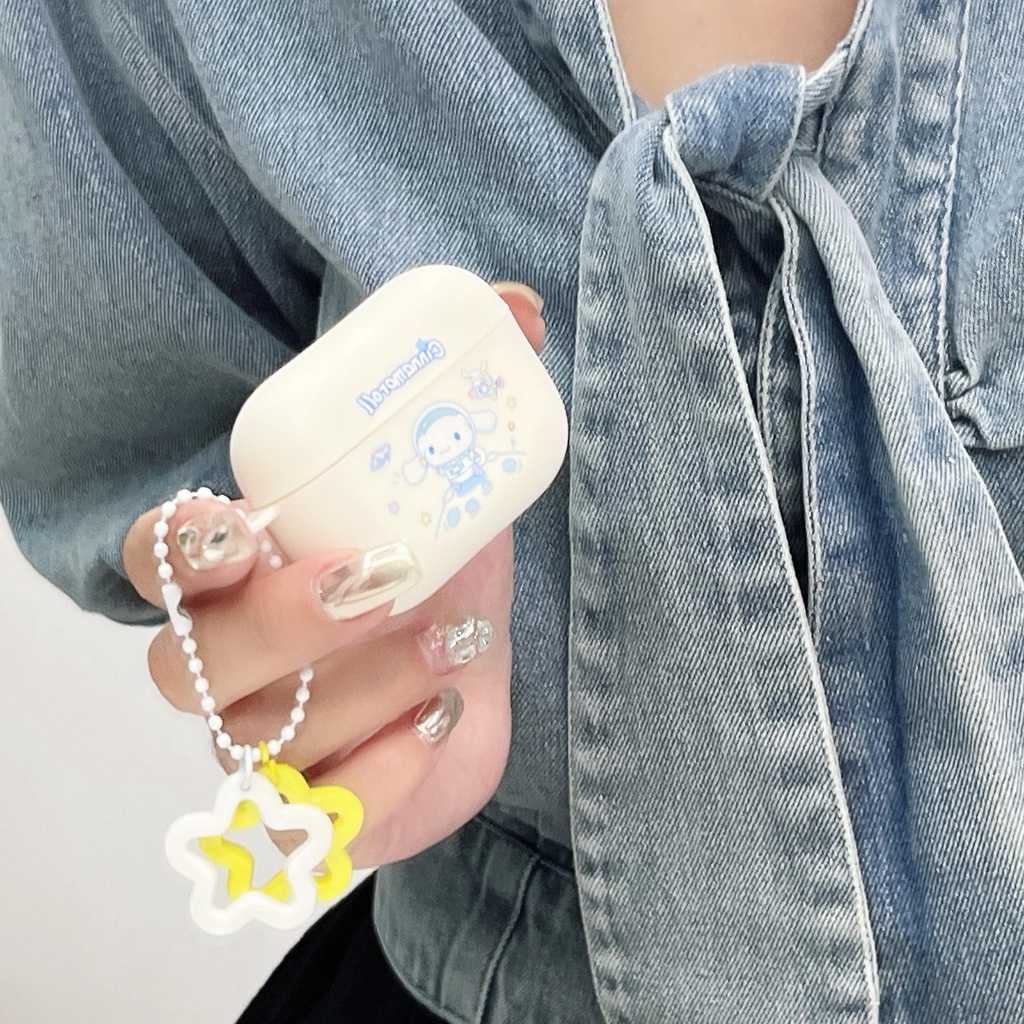 Vỏ Bảo Vệ Hộp Sạc Tai Nghe AirPods 1 2 3 Pro2 2022 Bluetooth Không Dây Chất Liệu Silicon Tpu Mềm Chống Trầy Xước Hình Phi Hành Gia Kuromi Hoạt Hình Dễ Thương