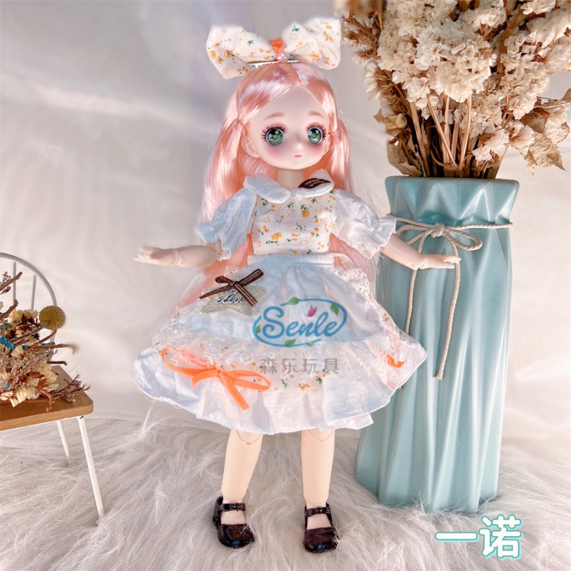 Búp Bê BJD 3D 30cm Có Khớp Cử Động Xinh Xắn