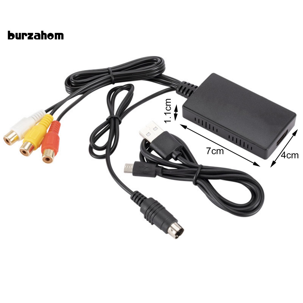 1 Bộ Chuyển Đổi Tín Hiệu Âm Thanh Tự Động 4 Đầu S-video Sang 3 RCA Chuyên Dụng Cho Gia Đình