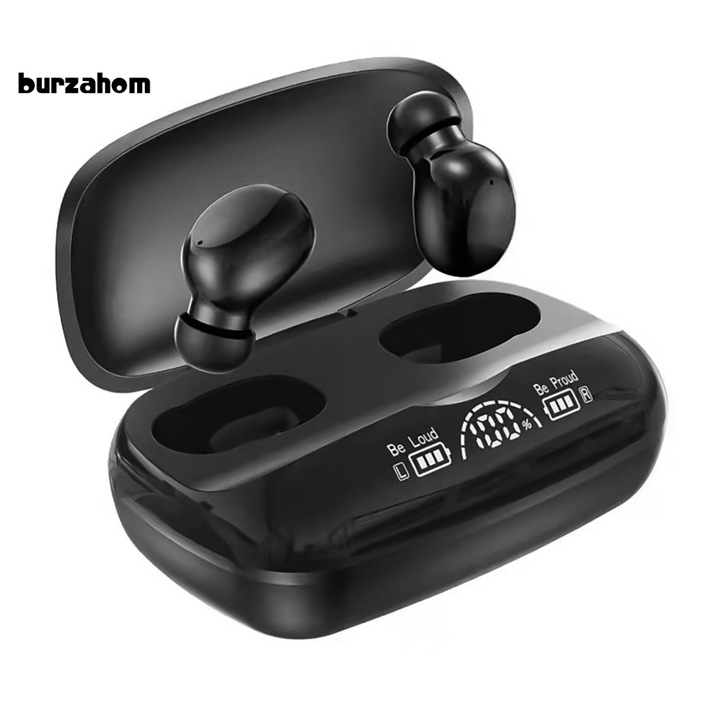 Tai Nghe Bluetooth 5.0 Bur TG03 Chống Ồn Có Màn Hình Kỹ Thuật Số