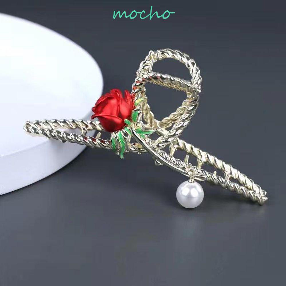 Kẹp Tóc Kim Loại Hình Hoa Hồng Phong Cách Retro Cho Nữ