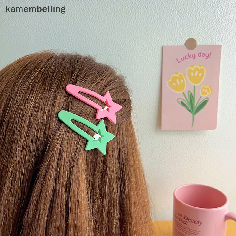 Set 3 Kẹp Tóc Hình Ngôi Sao Nhiều Màu Sắc Dễ Thương Cho Bé Gái